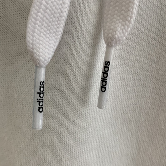 Adidas White Hooded Sweatshirt - Picture 8 of 14